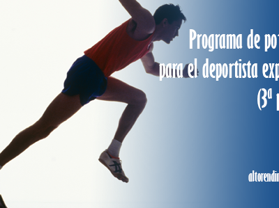 Programa para el deportista explosivo.