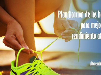 Planifica tus hábitos para mejorar tu rendimiento.